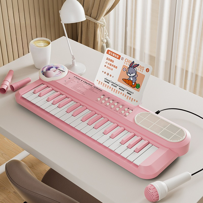 Musical Instrument Harmonium - 37키 어린이 전자 피아노 키보드 마이크