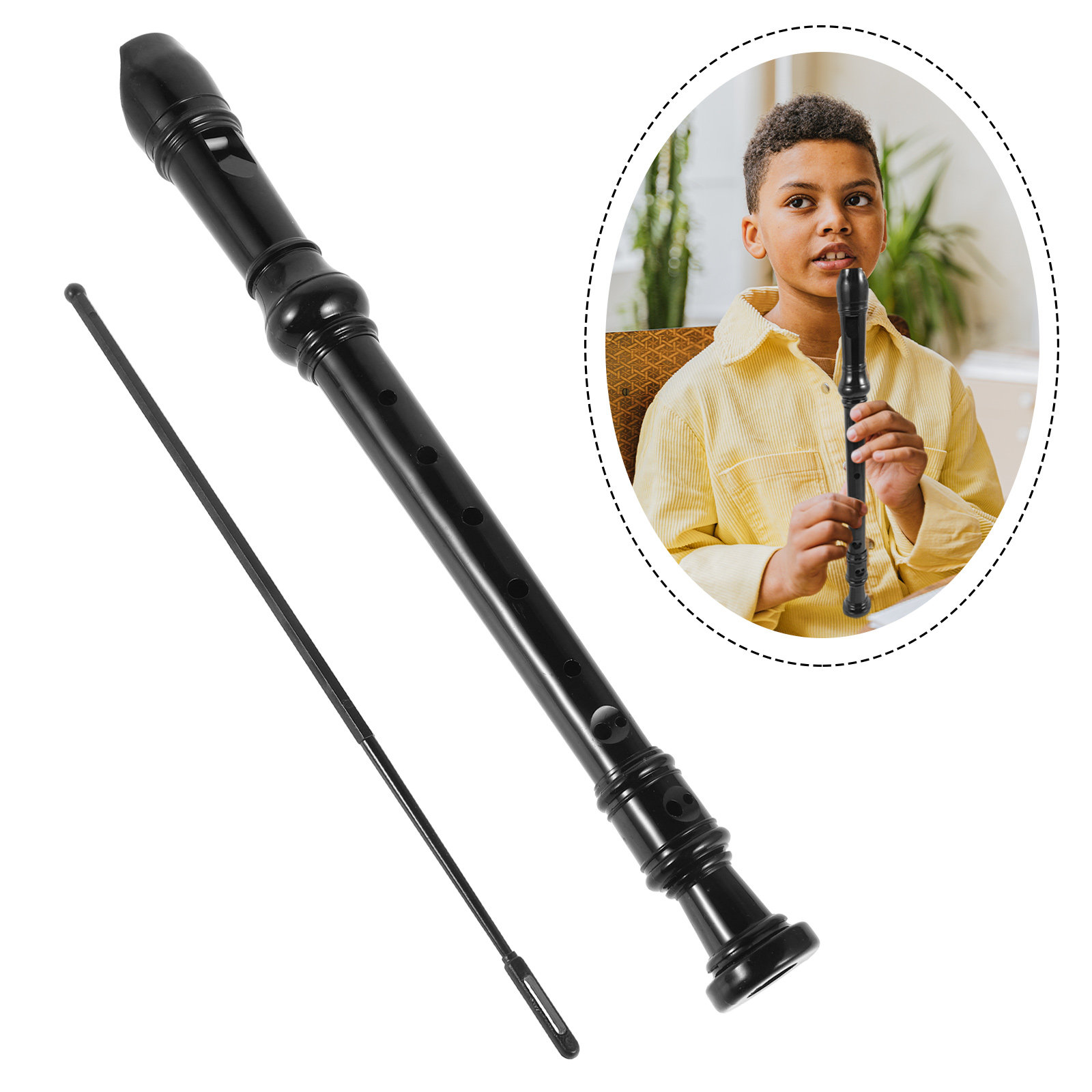 초보자를 위한 8홀 검은색 투명 ABS 플라스틱 소프라 - Soprano Recorder Plastic 리뷰 및 가격